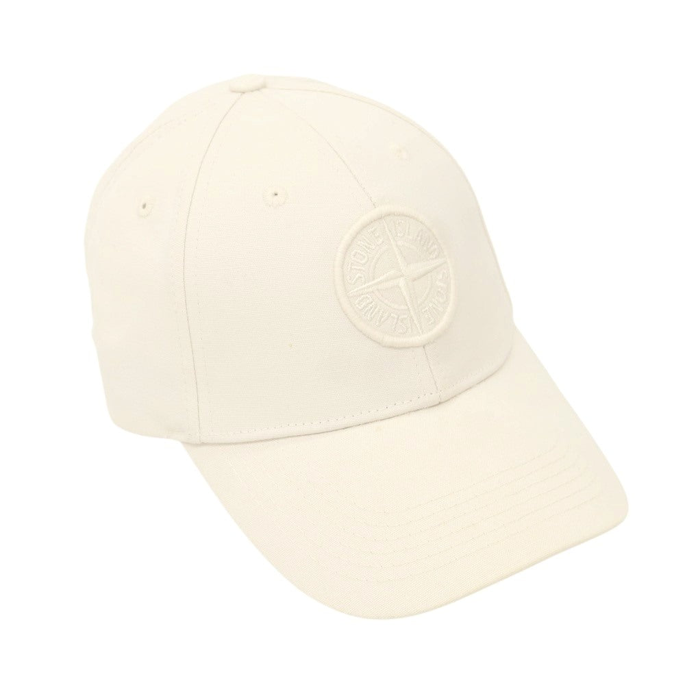 【中古】ストーンアイランド STONE ISLAND コットン ベースボールキャップ オフホワイト【 L 】【 状態ランクA 】【 メンズ 】