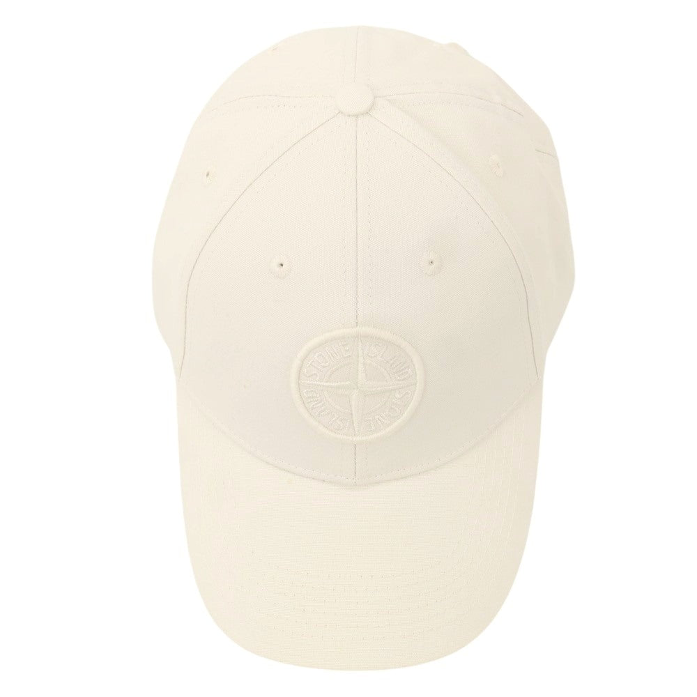 【中古】ストーンアイランド STONE ISLAND コットン ベースボールキャップ オフホワイト【 L 】【 状態ランクA 】【 メンズ 】