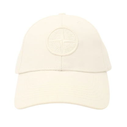 【中古】ストーンアイランド STONE ISLAND コットン ベースボールキャップ オフホワイト【 L 】【 状態ランクA 】【 メンズ 】