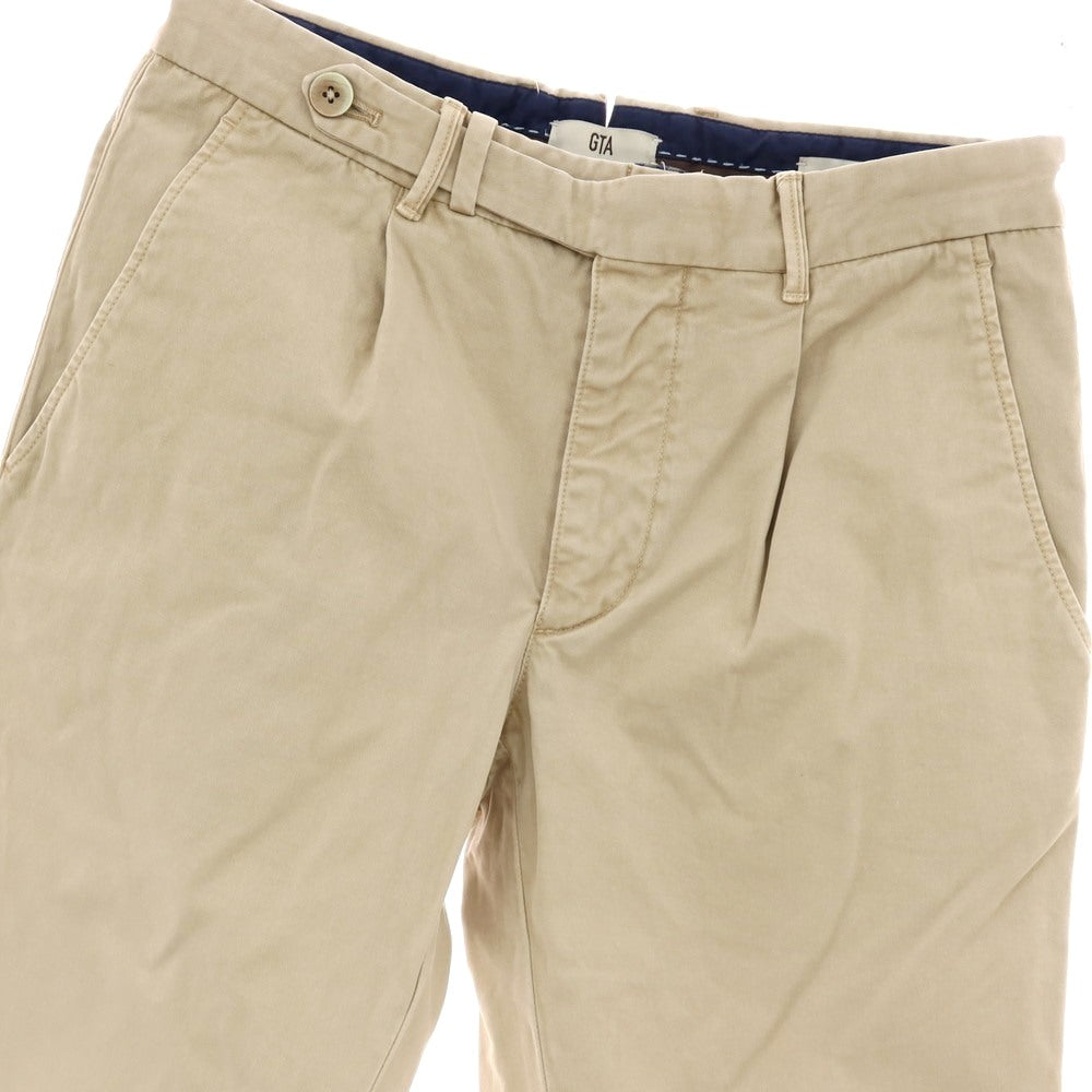 【中古】ジーティーアー G.T.A BYLON L ストレッチ コットン カジュアルスラックスパンツ ベージュ【サイズ44】【 状態ランクC 】【 メンズ 】