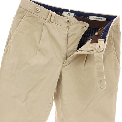 【中古】ジーティーアー G.T.A BYLON L ストレッチ コットン カジュアルスラックスパンツ ベージュ【サイズ44】【 状態ランクC 】【 メンズ 】