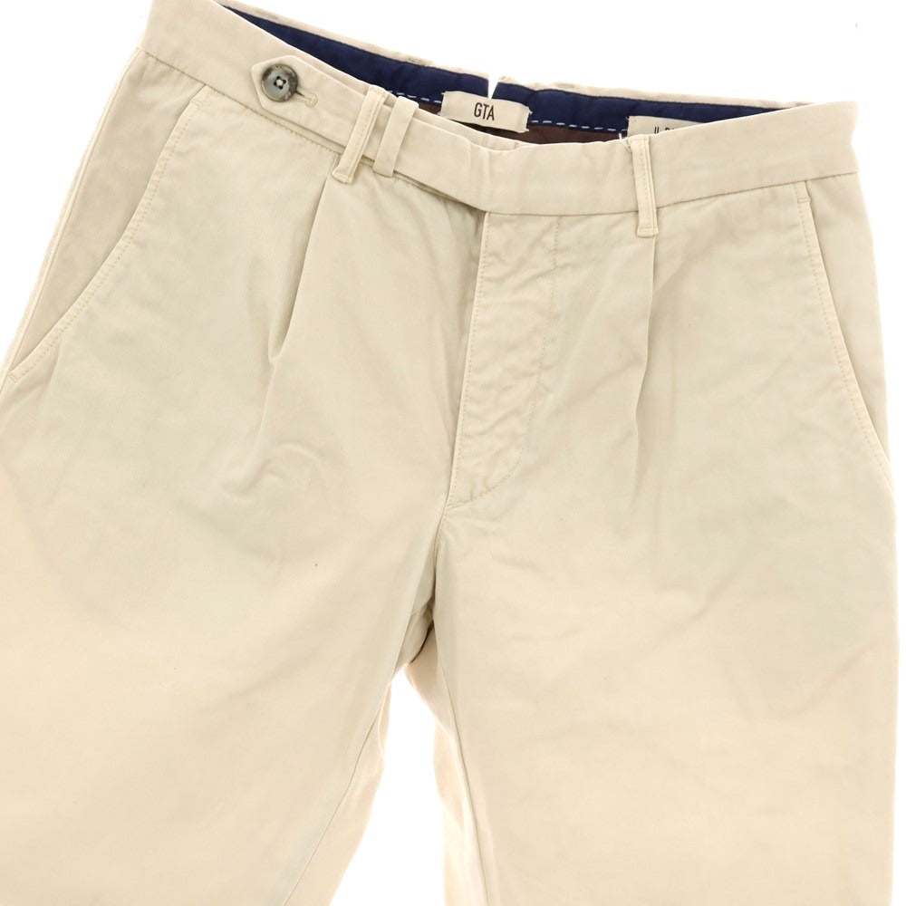 【中古】ジーティーアー G.T.A BYLON L ストレッチ コットン カジュアルスラックスパンツ ライトベージュ【サイズ44】【 状態ランクC 】【 メンズ 】