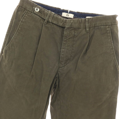 【中古】ジーティーアー G.T.A BYLON L ストレッチ コットン カジュアルスラックスパンツ オリーブ【サイズ44】【 状態ランクC 】【 メンズ 】