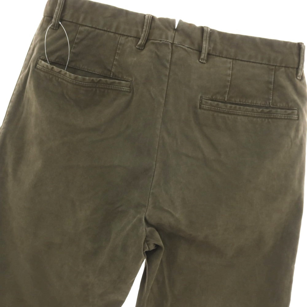 【中古】ジーティーアー G.T.A BYLON L ストレッチ コットン カジュアルスラックスパンツ オリーブ【サイズ44】【 状態ランクC 】【 メンズ 】