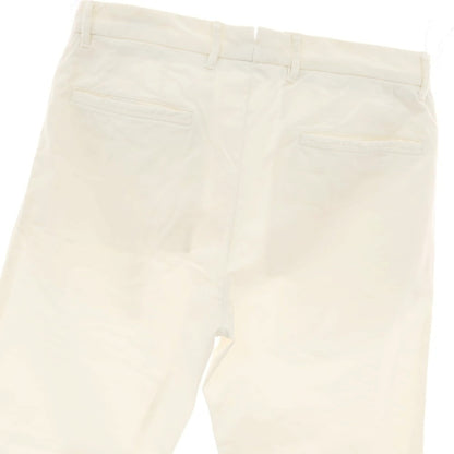 【中古】ジーティーアー G.T.A BYLON B LONG ストレッチ コットン カジュアルスラックスパンツ ホワイト【サイズ44】【 状態ランクB 】【 メンズ 】