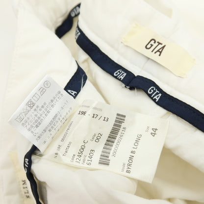 【中古】ジーティーアー G.T.A BYLON B LONG ストレッチ コットン カジュアルスラックスパンツ ホワイト【サイズ44】【 状態ランクB 】【 メンズ 】