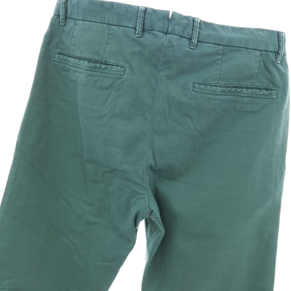 【中古】ジーティーアー G.T.A BYLON B LONG ストレッチ コットン カジュアルスラックスパンツ グリーン系【サイズ44】【 状態ランクC 】【 メンズ 】