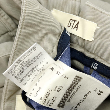 【中古】ジーティーアー G.T.A BYLON B LONG ストレッチ コットン カジュアルスラックスパンツ グレージュ系【サイズ44】【 状態ランクB 】【 メンズ 】