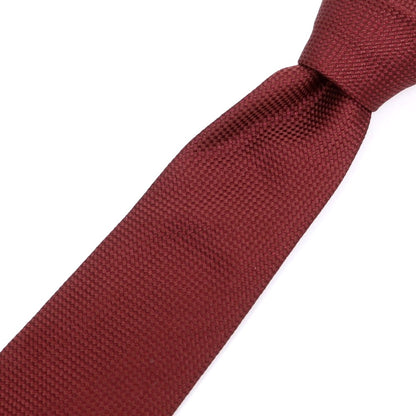 【中古】フランコバッシ FRANCO BASSI シルク 無地ネクタイ ワインレッド【 状態ランクA 】【 メンズ 】