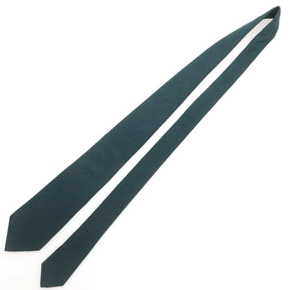 【中古】マイケル J ドレイク Michael J. Drake シルク 無地ネクタイ ダークグリーン【 状態ランクA 】【 メンズ 】