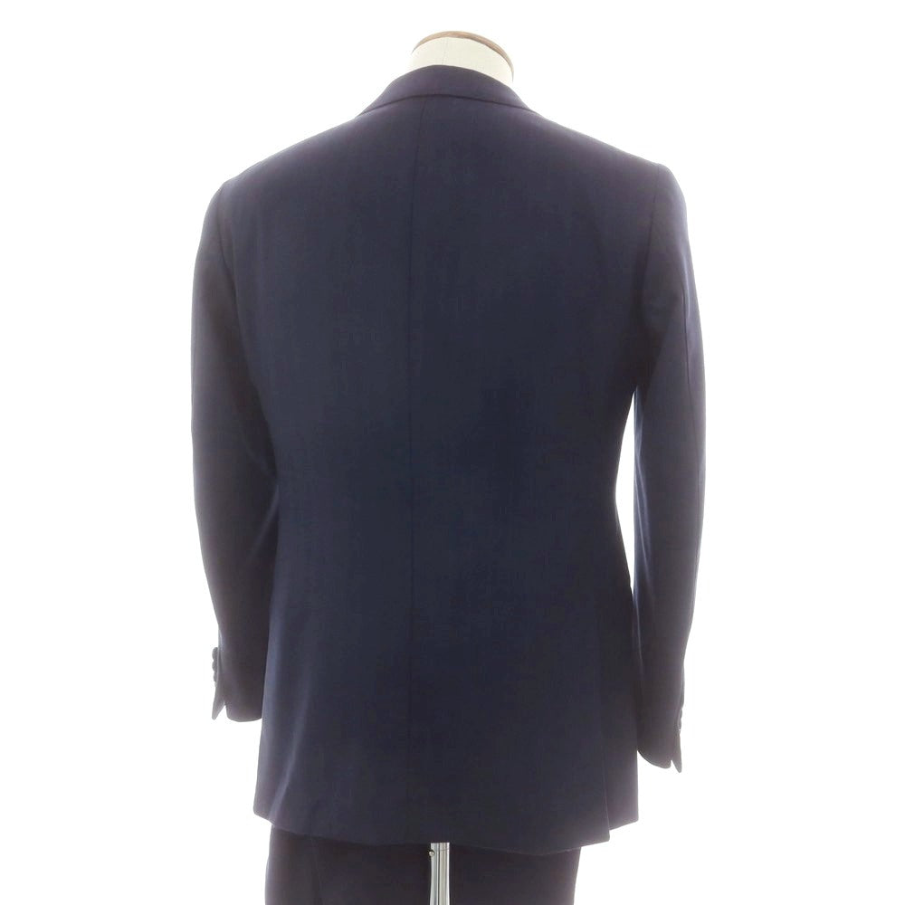 【中古】ペコラ 銀座 PECORA GINZA ウール系 スリーピース 3つボタンスーツ ネイビー【 表記なし（M位） 】【 状態ランクB 】【 メンズ 】