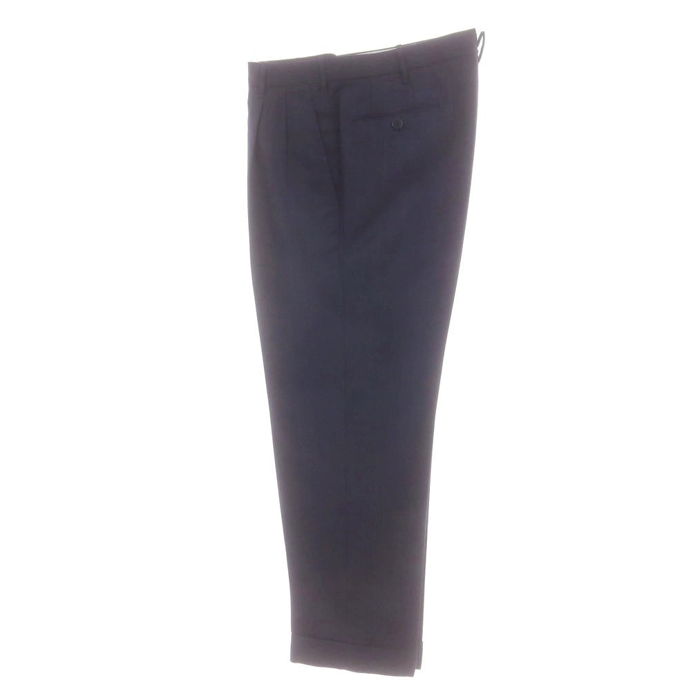 【中古】ペコラ 銀座 PECORA GINZA ウール系 スリーピース 3つボタンスーツ ネイビー【 表記なし（M位） 】【 状態ランクB 】【 メンズ 】