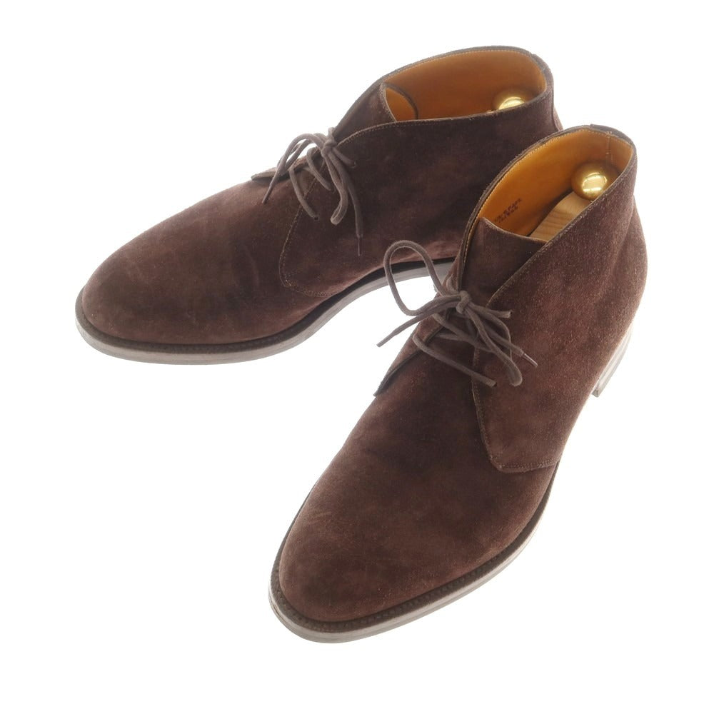 【中古】エドワードグリーン EDWARD GREEN BANBURY スエード チャッカブーツ ブラウン【 7 1/2 Ｆ 】【 状態ランクB 】【 メンズ 】