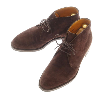 【中古】エドワードグリーン EDWARD GREEN BANBURY スエード チャッカブーツ ブラウン【 7 1/2 Ｆ 】【 状態ランクB 】【 メンズ 】