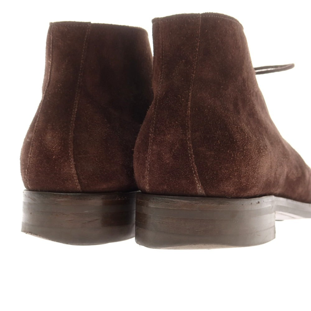 【中古】エドワードグリーン EDWARD GREEN BANBURY スエード チャッカブーツ ブラウン【 7 1/2 Ｆ 】【 状態ランクB 】【 メンズ 】