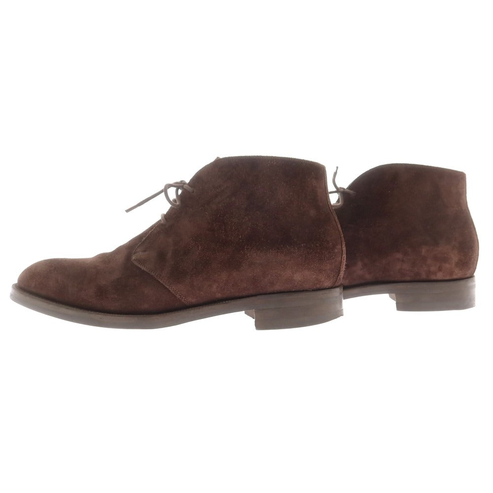 【中古】エドワードグリーン EDWARD GREEN BANBURY スエード チャッカブーツ ブラウン【 7 1/2 Ｆ 】【 状態ランクB 】【 メンズ 】