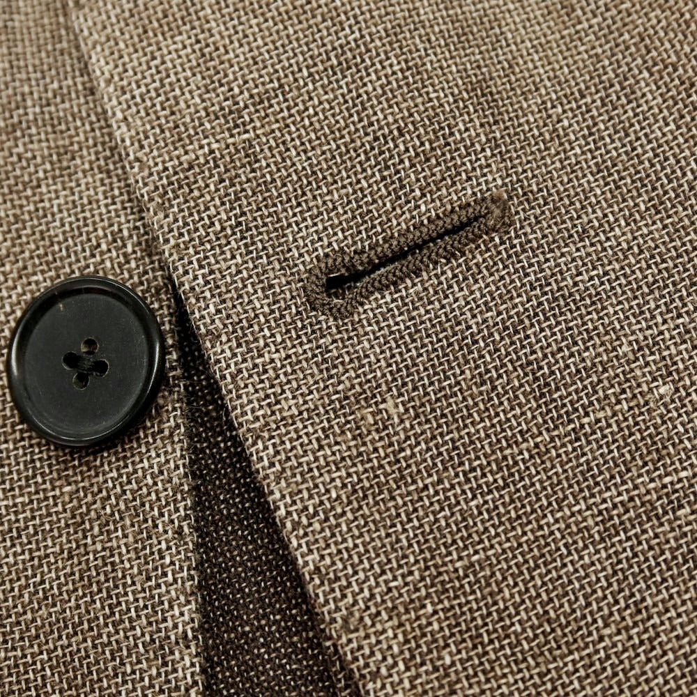 【中古】ラルディーニ LARDINI コットンリネン テーラードジャケット ブラウン【 46 】【 状態ランクB 】【 メンズ 】