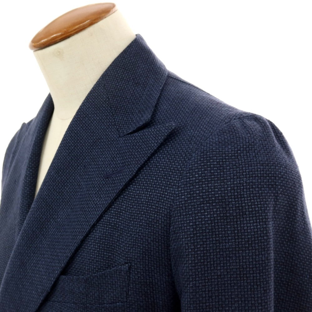 【中古】タリアトーレ TAGLIATORE ウール ダブル テーラードジャケット ネイビー【 46 】【 状態ランクB 】【 メンズ 】