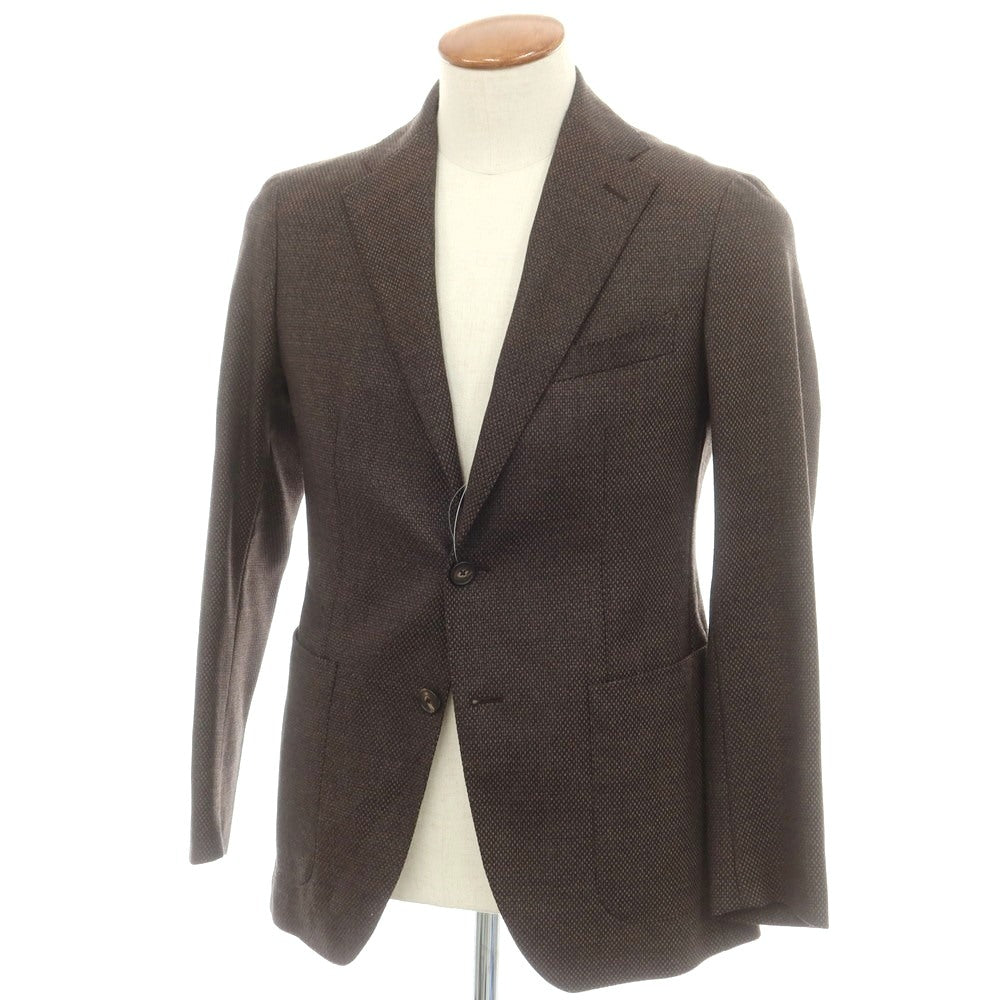【中古】タリアトーレ TAGLIATORE ウールカシミヤ 2B テーラードジャケット ブラウン【 46 】【 状態ランクB 】【 メンズ 】