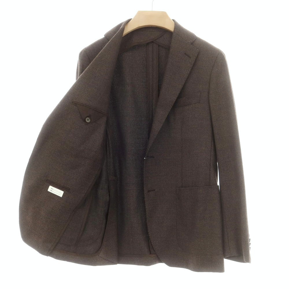 【中古】タリアトーレ TAGLIATORE ウールカシミヤ 2B テーラードジャケット ブラウン【 46 】【 状態ランクB 】【 メンズ 】