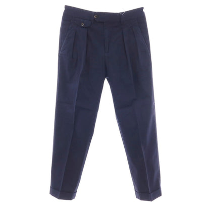 【中古】ラルディーニ LARDINI ストレッチ コットン カジュアルスラックスパンツ ネイビー【サイズ46】【 状態ランクB 】【 メンズ 】