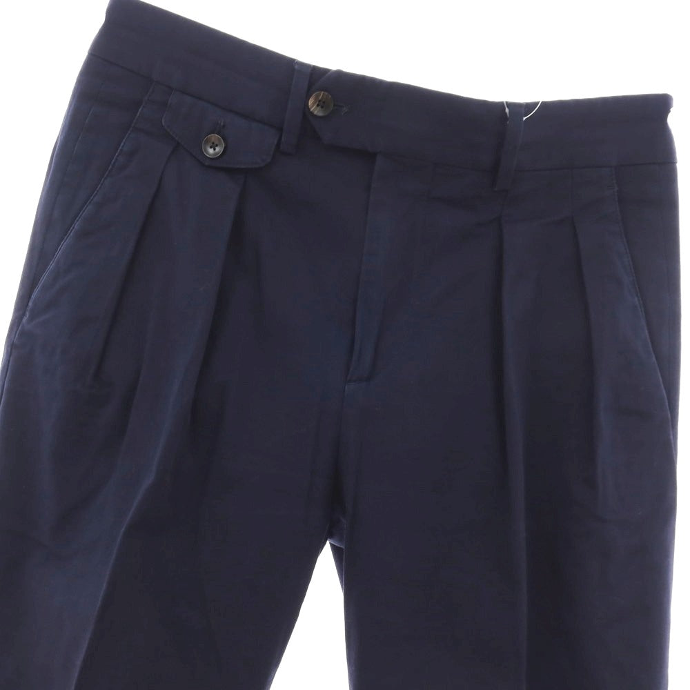 【中古】ラルディーニ LARDINI ストレッチ コットン カジュアルスラックスパンツ ネイビー【サイズ46】【 状態ランクB 】【 メンズ 】
