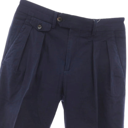 【中古】ラルディーニ LARDINI ストレッチ コットン カジュアルスラックスパンツ ネイビー【サイズ46】【 状態ランクB 】【 メンズ 】