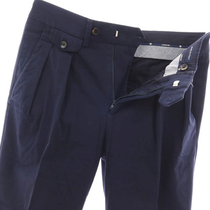 【中古】ラルディーニ LARDINI ストレッチ コットン カジュアルスラックスパンツ ネイビー【サイズ46】【 状態ランクB 】【 メンズ 】