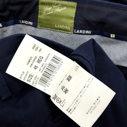 【中古】ラルディーニ LARDINI ストレッチ コットン カジュアルスラックスパンツ ネイビー【サイズ46】【 状態ランクB 】【 メンズ 】
