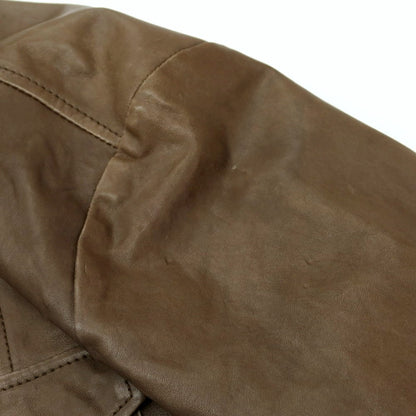 【中古】エポカウォモ EPOCA UOMO ラムレザー シャツジャケット アッシュブラウン【 46 】【 状態ランクC 】【 メンズ 】