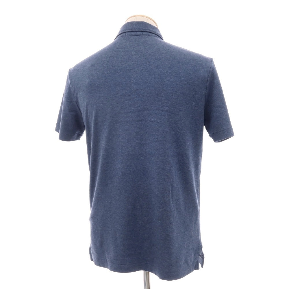 【中古】ポロ ラルフローレン Polo Ralph Lauren コットン ジャージー 半袖ポロシャツ ネイビーブルー【サイズXS】【 状態ランクB 】【 メンズ 】