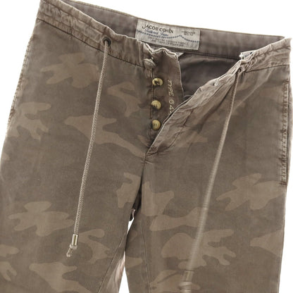 【中古】ヤコブコーエン JACOB COHEN PW644 COMF-H ストレッチ コットン カモフラ ジョガーパンツ イージーパンツ アッシュブラウン【サイズ29】【 状態ランクB 】【 メンズ 】