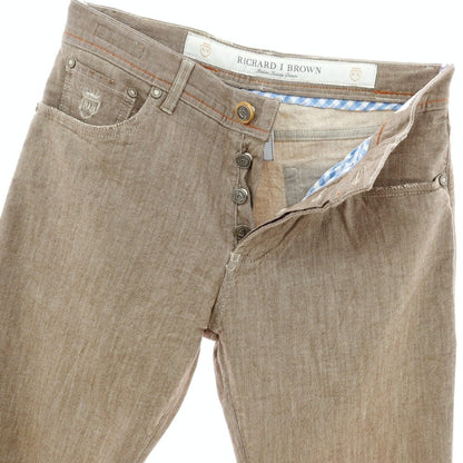 【中古】リチャード ジェイ ブラウン RICHARD J BROWN Tokyo ストレッチ コットン デニムパンツ アッシュブラウン【サイズ29】【 状態ランクB 】【 メンズ 】