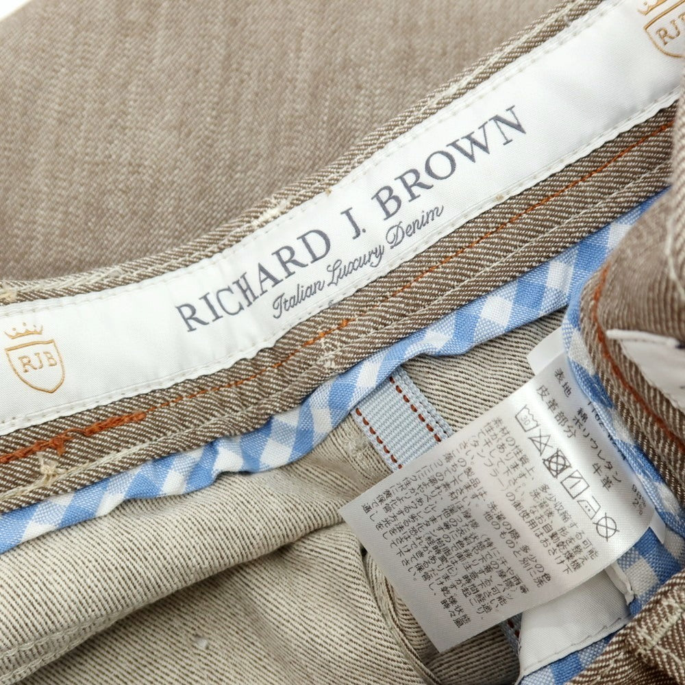 【中古】リチャード ジェイ ブラウン RICHARD J BROWN Tokyo ストレッチ コットン デニムパンツ アッシュブラウン【サイズ29】【 状態ランクB 】【 メンズ 】