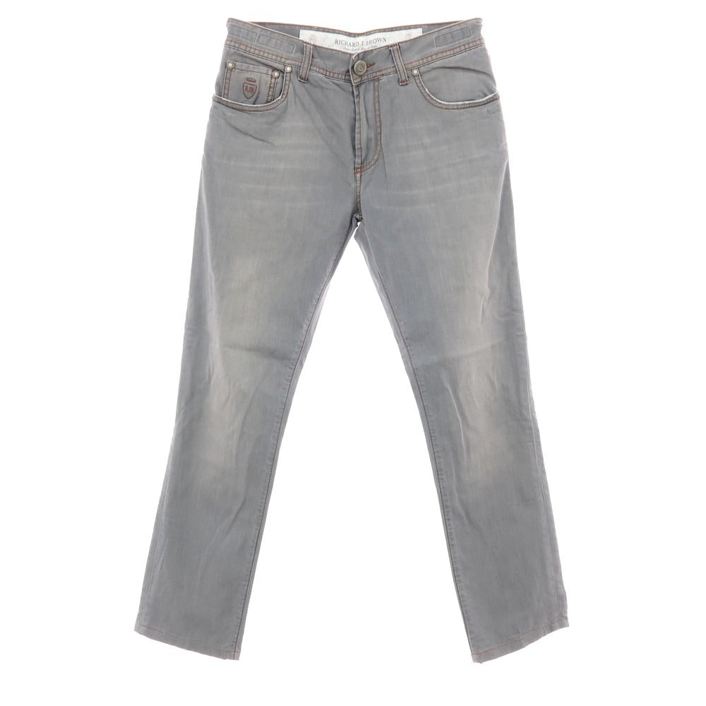 【中古】リチャード ジェイ ブラウン RICHARD J BROWN Tokyo ストレッチ コットン デニムパンツ グレー【サイズ29】【 状態ランクB 】【 メンズ 】