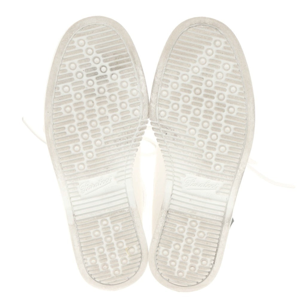 【中古】パラブーツ Paraboot レザー デッキシューズ ホワイト【 6 1/2 】【 状態ランクB 】【 メンズ 】