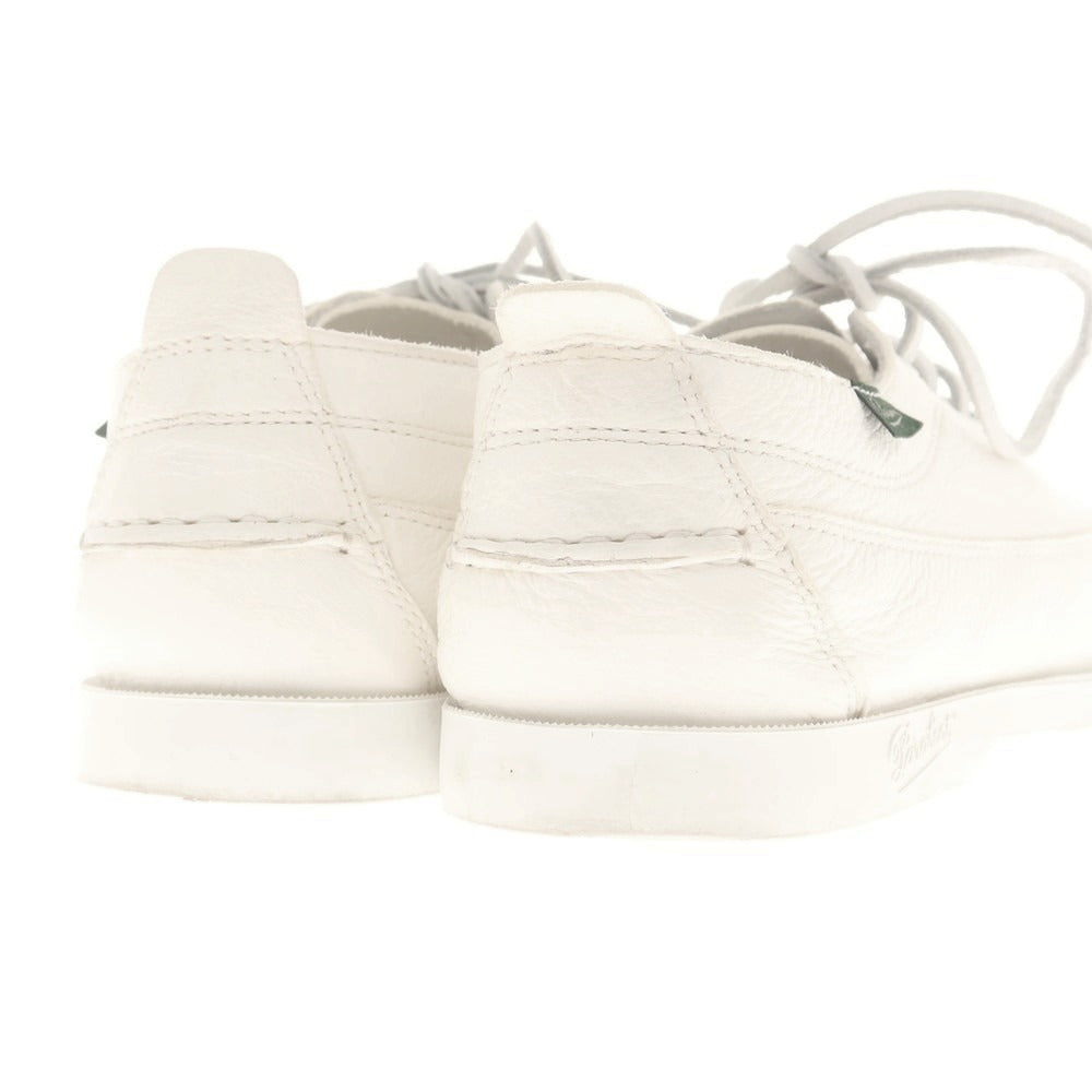 【中古】パラブーツ Paraboot レザー デッキシューズ ホワイト【 6 1/2 】【 状態ランクB 】【 メンズ 】