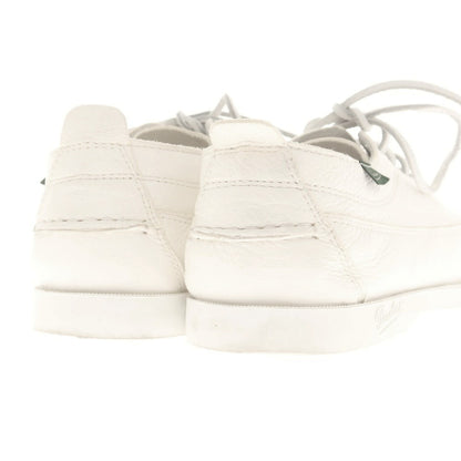 【中古】パラブーツ Paraboot レザー デッキシューズ ホワイト【 6 1/2 】【 状態ランクB 】【 メンズ 】