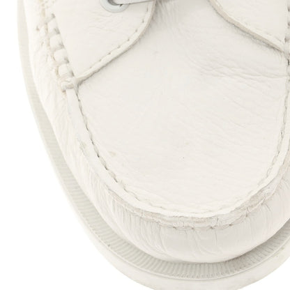 【中古】パラブーツ Paraboot レザー デッキシューズ ホワイト【 6 1/2 】【 状態ランクB 】【 メンズ 】