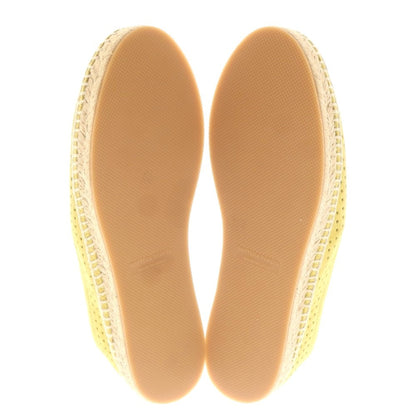 【中古】ボッテガヴェネタ BOTTEGAVENETA パンチングスエード エスパドリーユ シューズ マスタード系【 40 】【 状態ランクA 】【 メンズ 】