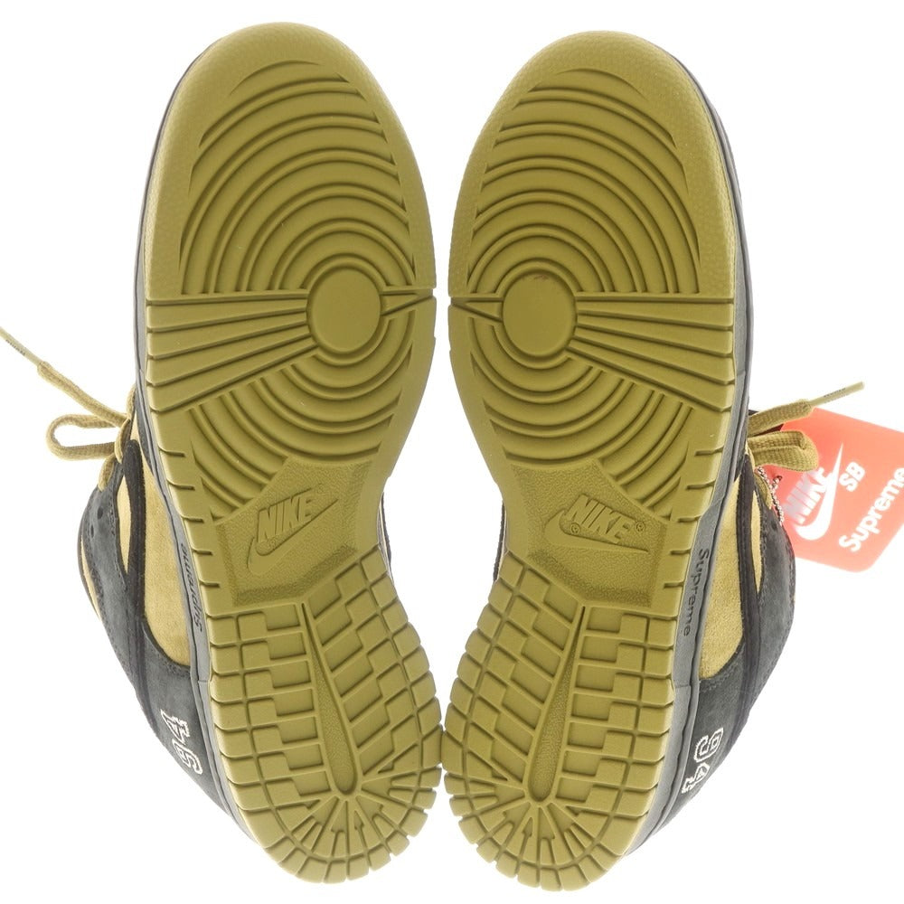 【中古】【未使用】シュプリーム Supreme × NIKE SB 2025年秋冬 Dunk Low アジア限定カラー スニーカー キャンパーグリーンxブラック【 26cm 】【 状態ランクS 】【 メンズ 】