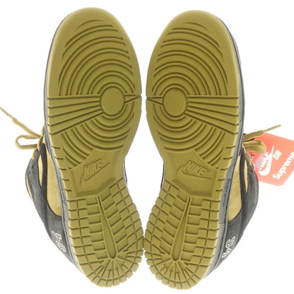 【中古】【未使用】シュプリーム Supreme × NIKE SB 2025年秋冬 Dunk Low アジア限定カラー スニーカー キャンパーグリーンxブラック【 26cm 】【 状態ランクS 】【 メンズ 】