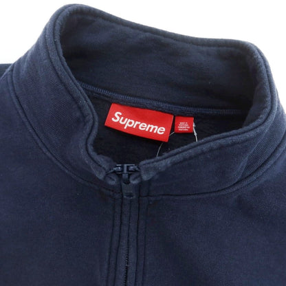 【中古】シュプリーム Supreme 2025年秋冬 Crest Applique Half Zip Pullover スウェット ネイビー【 M 】【 状態ランクC 】【 メンズ 】