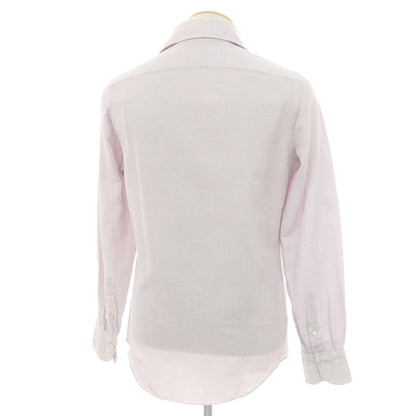 【中古】フィナモレ Finamore コットン ホリゾンタルカラー ドレスシャツ パープルxホワイト【 38 】【 状態ランクB 】【 メンズ 】