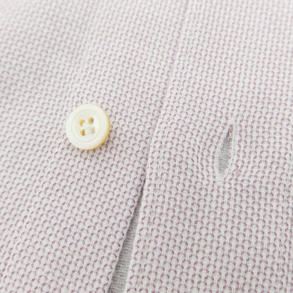 【中古】フィナモレ Finamore コットン ホリゾンタルカラー ドレスシャツ パープルxホワイト【 38 】【 状態ランクB 】【 メンズ 】