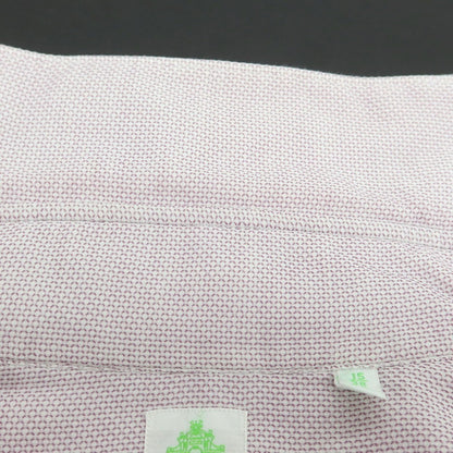 【中古】フィナモレ Finamore コットン ホリゾンタルカラー ドレスシャツ パープルxホワイト【 38 】【 状態ランクB 】【 メンズ 】