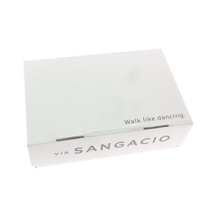 【中古】サンガッチョ Sangacio レザー ベルクロスニーカー オフホワイト【 25.5 】【 状態ランクB 】【 メンズ 】