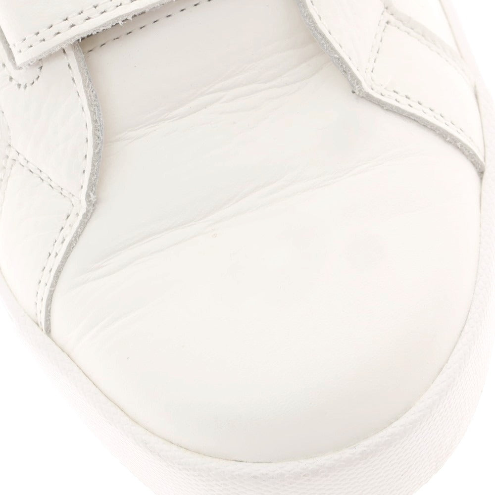 【中古】サンガッチョ Sangacio レザー ベルクロスニーカー オフホワイト【 25.5 】【 状態ランクB 】【 メンズ 】