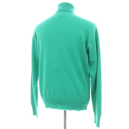 【中古】ブラミンク BLAMINK カシミヤ タートルネック プルオーバーニット エメラルドグリーン【 48 】【 状態ランクB 】【 メンズ 】
