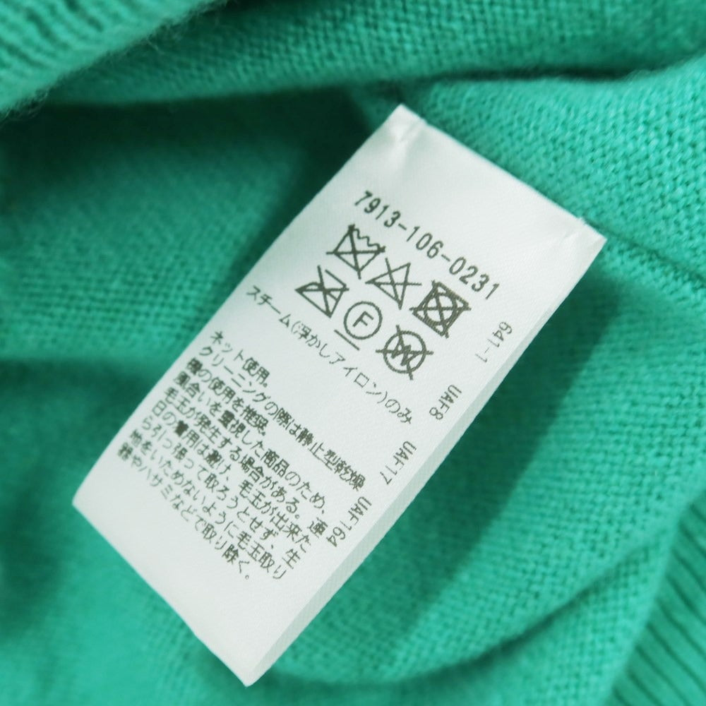 【中古】ブラミンク BLAMINK カシミヤ タートルネック プルオーバーニット エメラルドグリーン【 48 】【 状態ランクB 】【 メンズ 】